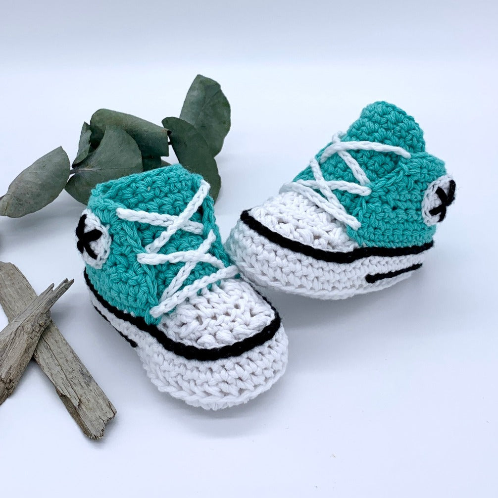 Baby fashion booties: 0-3 Months
