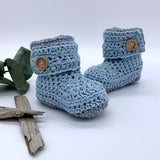 Chunky wrap booties: 0-3 Months