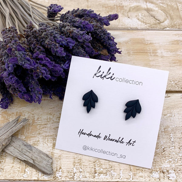Earrings, The Birch - Black