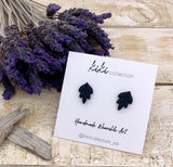 Earrings, The Birch - Black