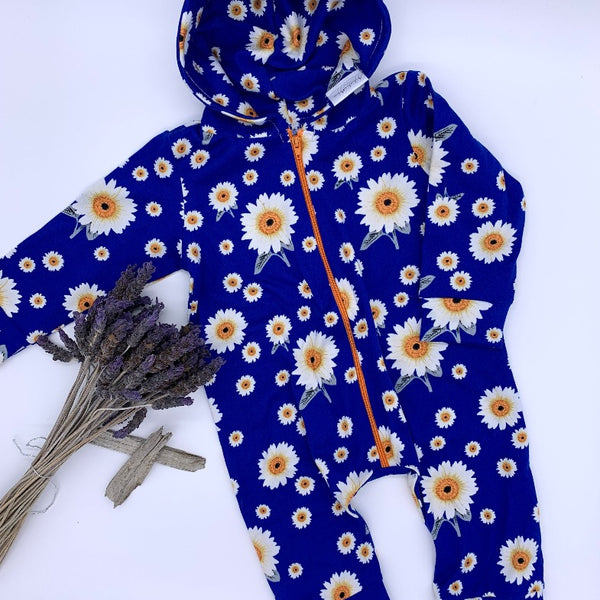 Hoodie Romper: 0-3 Months