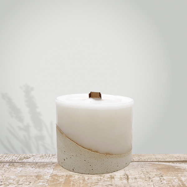 Merlot Concrete Candle - 5 x 8 cm