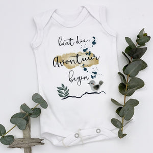 Sleeveless vest, 0-3 Months, Laat die avontuur begin