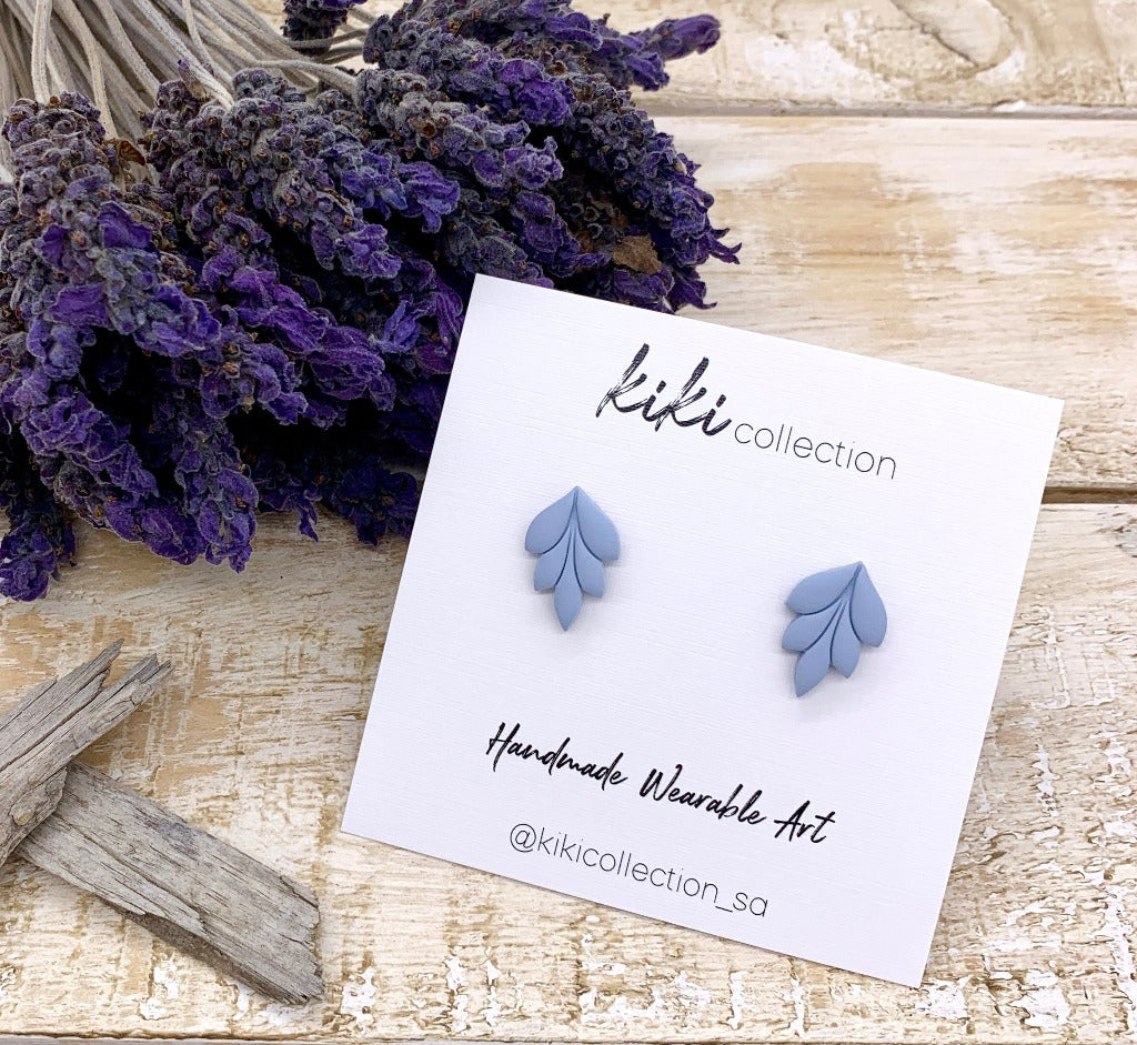 Earrings, The Birch - Sky Blue