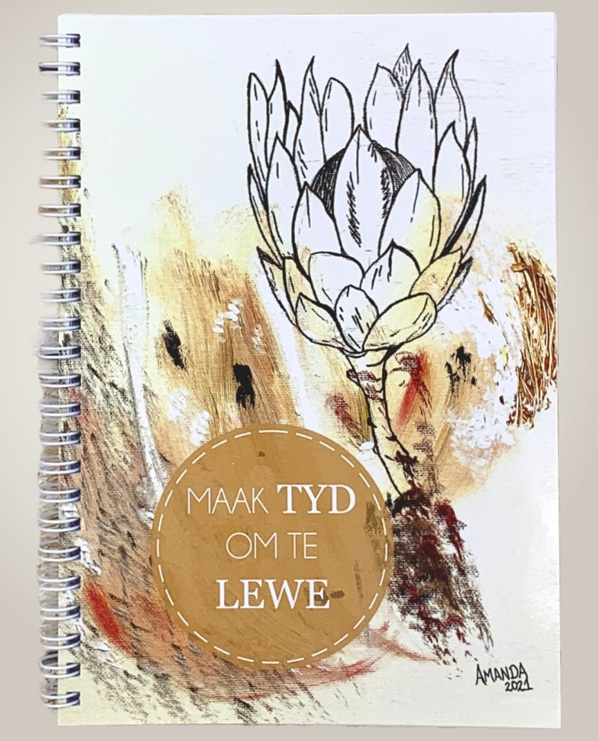 A5 Notebook - Protea "Make time for life"