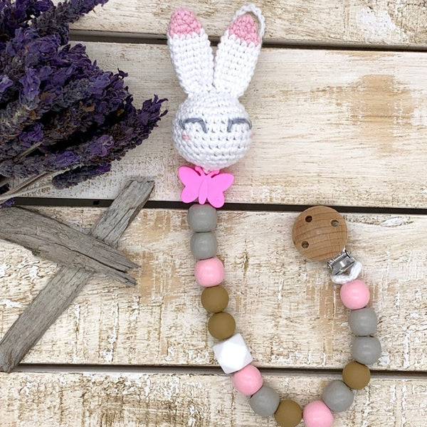 Bunny pacifier chain