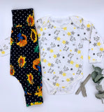 Leggings with long sleeve vest: 6-12 Months