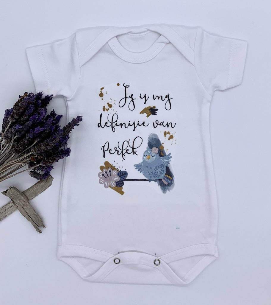 Short sleeve vest, 0-3 Months, Jy is my definisie van perfek
