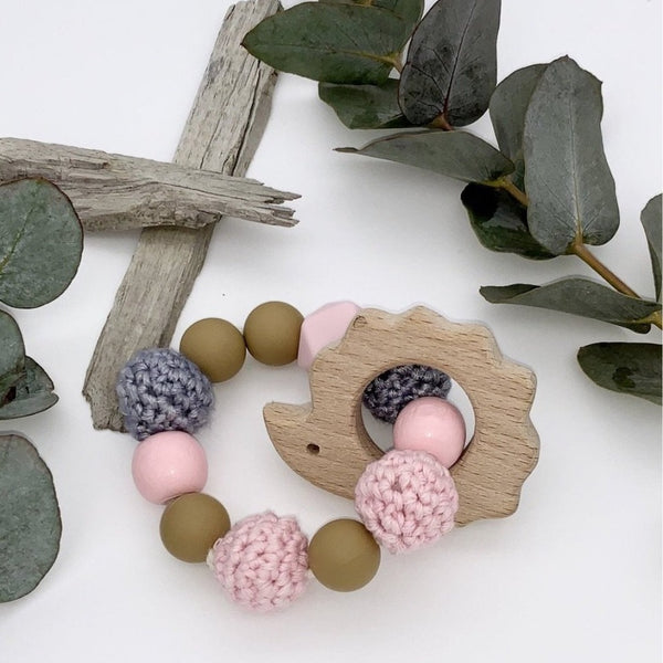 Hedgehog teether ring
